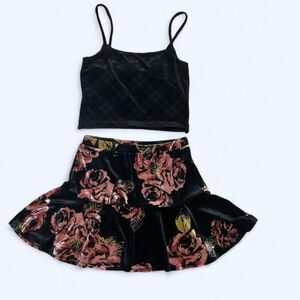Women's Black Crop top